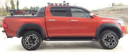 FENDER EXTENSIONS SUITABLE FOR TOYOTA HILUX 8 2015-2019 MATT BLACK LOOK