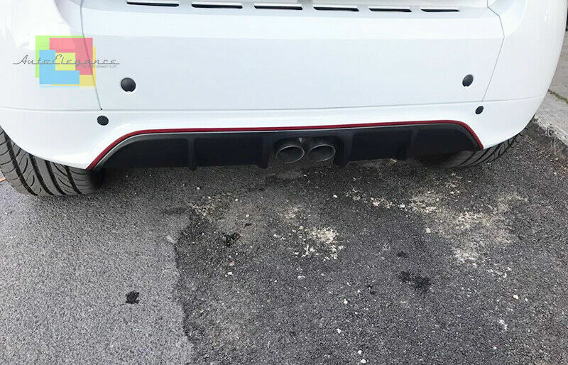 DIFFUSORE ADATTO PER SMART 451 2007-2014 LOOK NERO LUCIDO DESIGN SPORTIVO