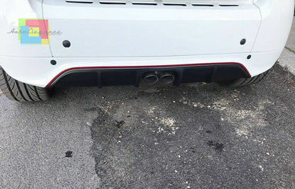 DIFFUSORE ADATTO PER SMART 451 2007-2014 LOOK NERO LUCIDO DESIGN SPORTIVO