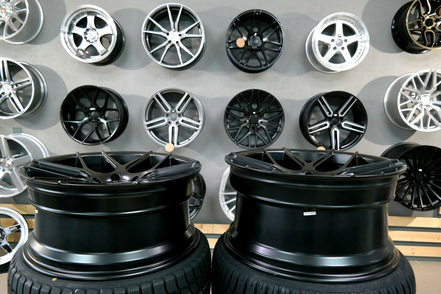 ADATTO per Audi Mercedes Concavo Ruote Nero Csl 18 inch 5x112 haxer HX022