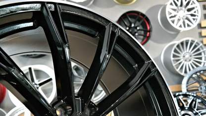 ADATTO per Audi A4 A5 A6 A8 A7 S-Line 21 inch 5x112 ABT design Nero Lucido Ruote