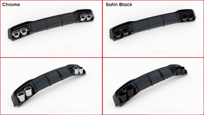 REAR DIFFUSER + EXHAUST TIPPER FOR VOLKSWAGEN GOLF GTE MK8 