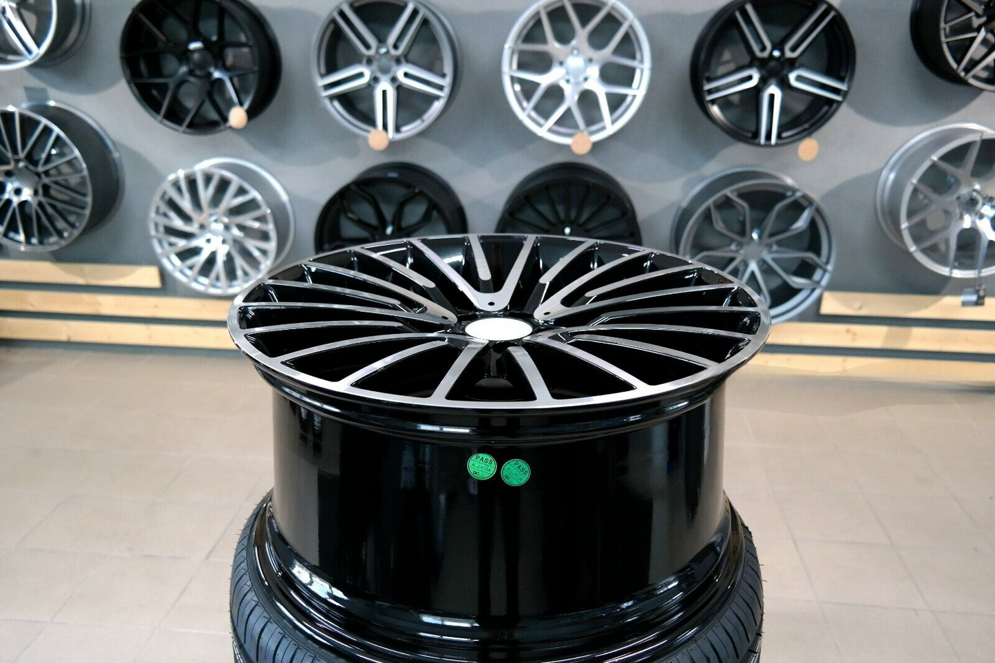 ADATTO per per Mercedes E S CLAS 20 inch 5x112 Stile AMG Multi Raggi Nero Ruote