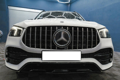 GRIGLIA ADATTA PER MERCEDES GLE W167 2019+ LOOK AMG PROFILI CROMATI GT