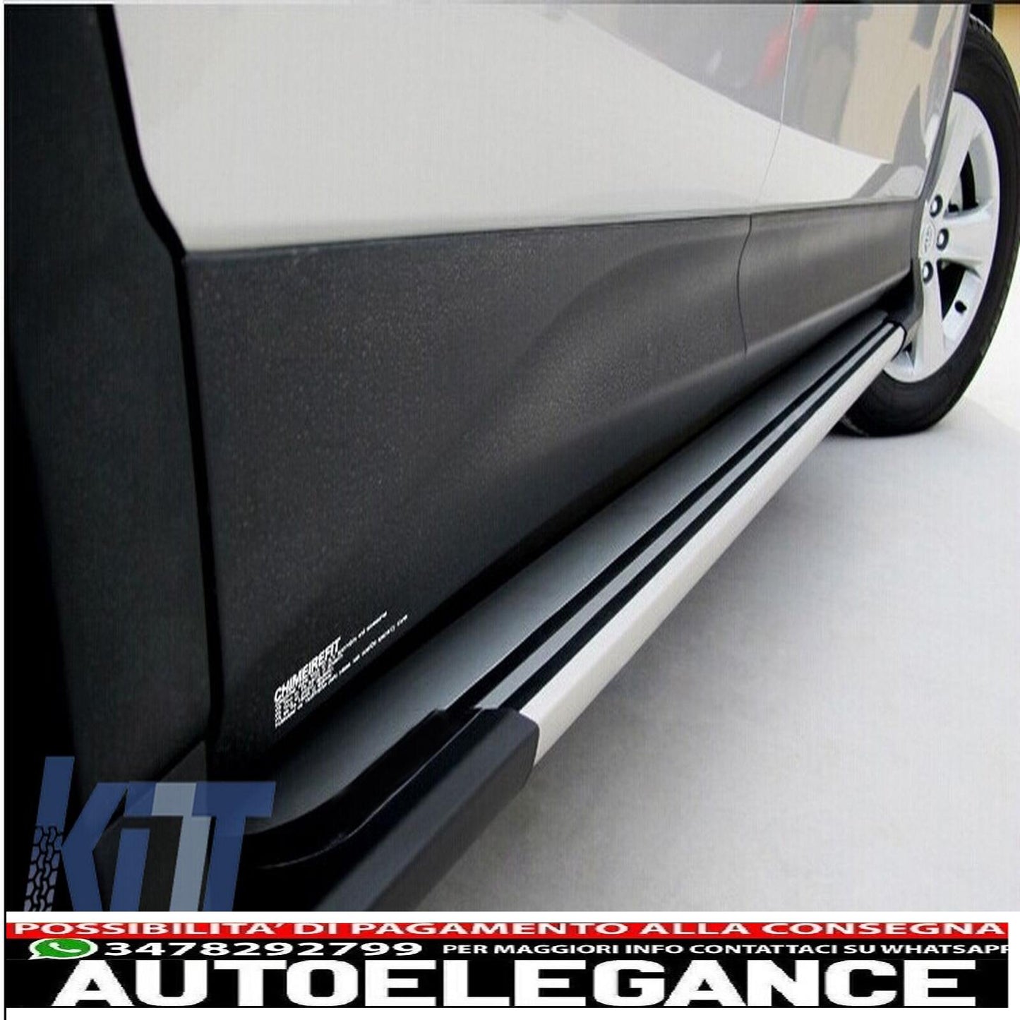 Running Boards Steps for Toyota RAV4 XA40 13-18 Dusty White 