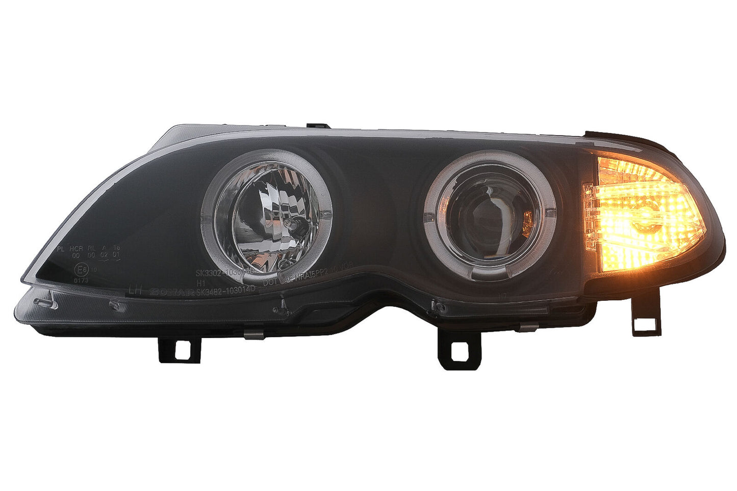 Angel Eyes LED Headlights for BMW E46 01-05 Facelift Sedan Touring - show original titleOriginal text Angel Eyes LED Headlights for BMW E46 01-05 Facelift Sedan Touring