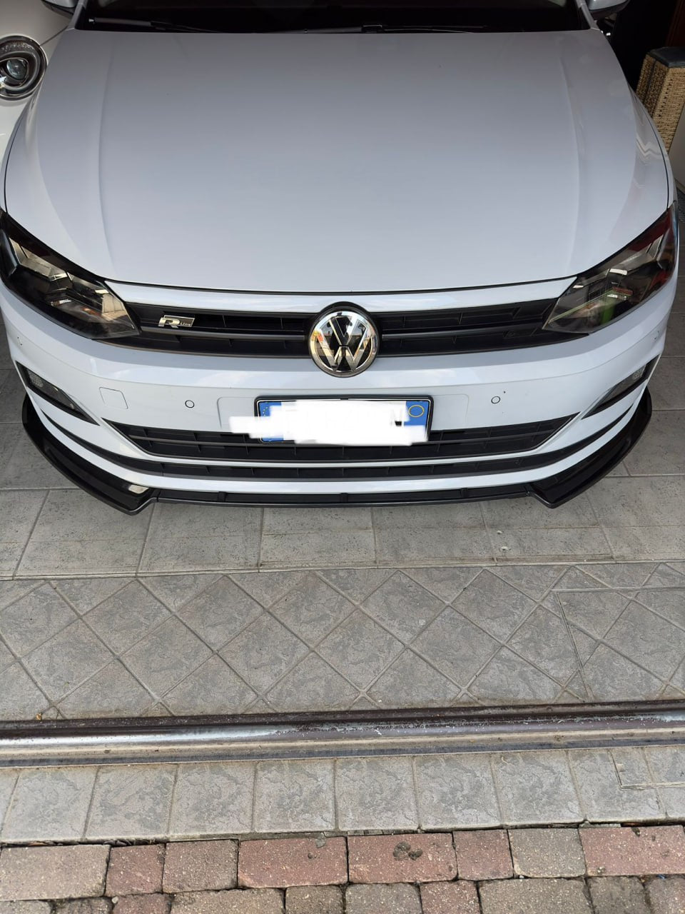 SPLITTER POLO AW1 2017+ STANDARD LOOK EVO NERO LUCIDO