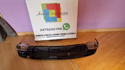 DIFFUSORE ADATTO PER MERCEDES CLA W117 LOOK A45 NERO LUCIDO + TERMINALI.