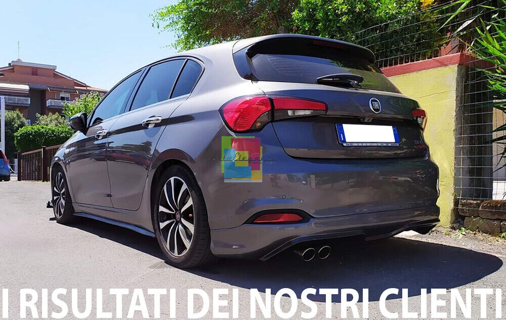 DIFFUSORE POSTERIORE ADATTO PER FIAT TIPO SPORTBACK HB LOOK SPORT GREZZO