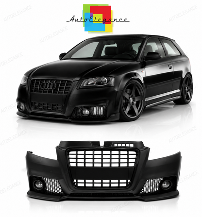 💕PARAURTI ANTERIORE AUDI A3 8P 08-12 LOOK S-LINE NERO💕