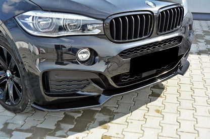 SPLITTER suitable for BMW F16 2014+ X6 Series Front Lip AM Sport Gloss Black