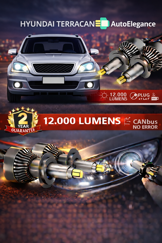 KIT LED Hyundai TERRACAN ANABAGLIANTI H7 CANBUS Bianco 6500K 360 gradi