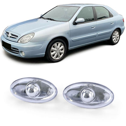 Coppia Frecce Laterali Cromate per Citroën C2 C3 C5 Xsara Picasso