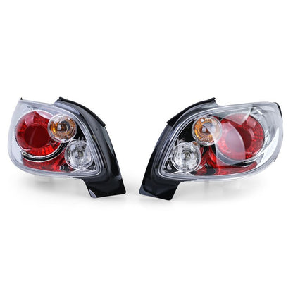 Coppia Fanali Posteriori Cromati per Peugeot 206 CC Cabrio 2000-2008