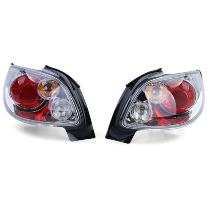 Coppia Fanali Posteriori Cromati per Peugeot 206 CC Cabrio 2000-2008