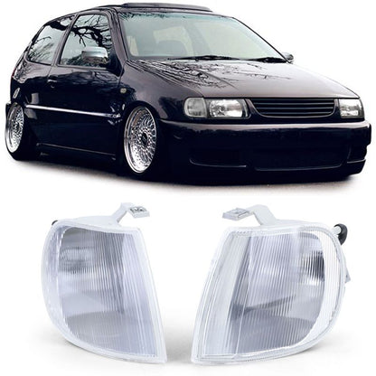 Coppia Frecce Anteriori Bianche per VW Polo 6N 1994-1999