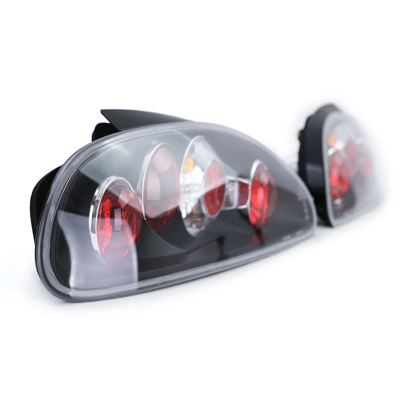 Coppia Fanali Posteriori Nero Cristallo per Rover MG F TF 1995-2005