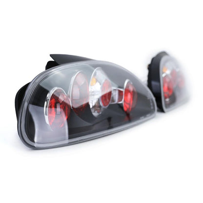 Coppia Fanali Posteriori Nero Cristallo per Rover MG F TF 1995-2005