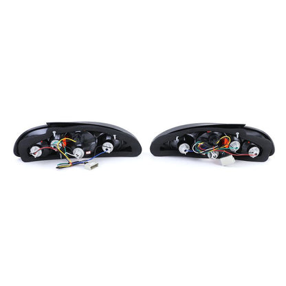 Coppia Fanali Posteriori Nero Cristallo per Rover MG F TF 1995-2005