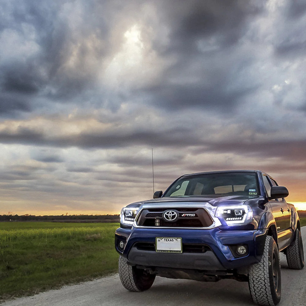 Fari a LED per Toyota Tacoma 2012-2015 2a generazione ridisegnati con DRL