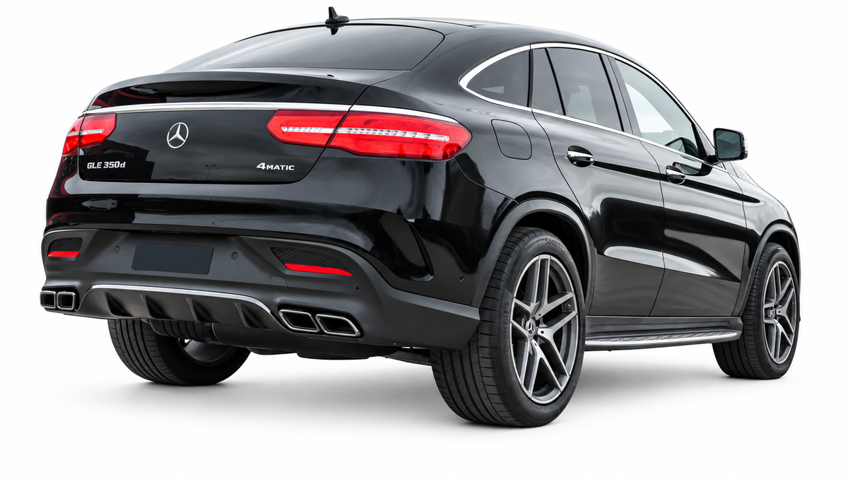 👉Diffusore + Terminali neri GLE63 AMG Look adatto per GLE Coupé (C292) 15-19👈