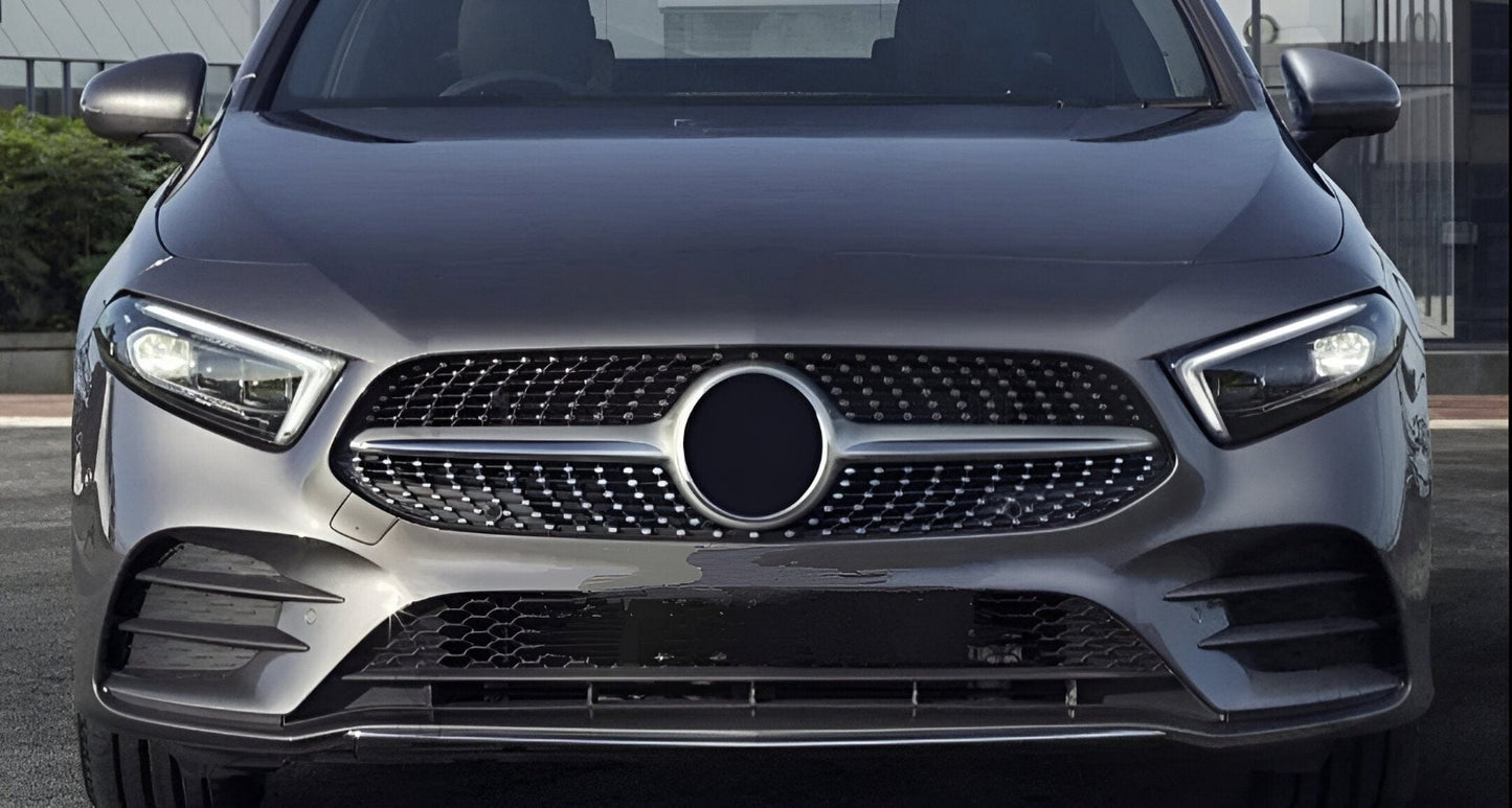⭐DIAMOND GRILLE SUITABLE FOR MERCEDES A-Class W177 2018⭐