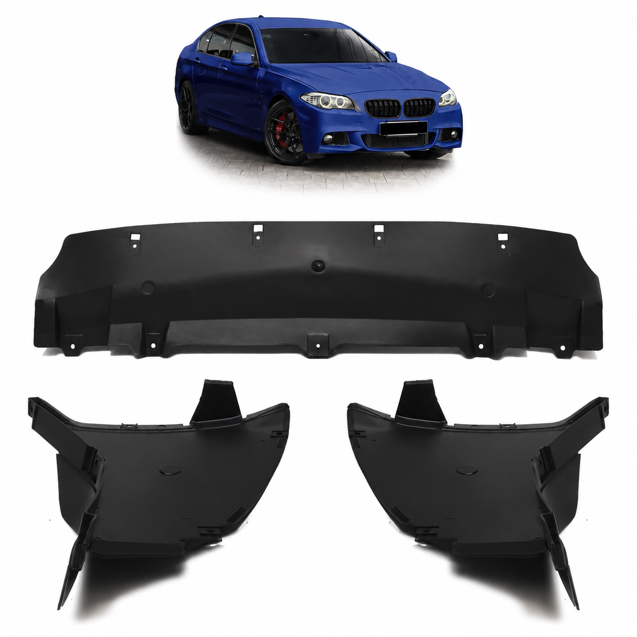 👉Protezione sottoscocca paraurti anteriore adatta per BMWSerie5 F10 F11 10-17👈