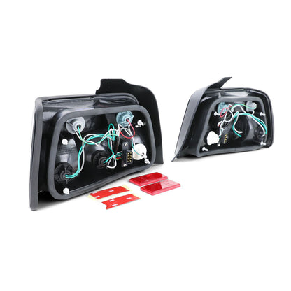 💫ART.4519 Fari Posteriori in Vetro Trasparente (Nero Fumé) per BMW E36 90-99💫