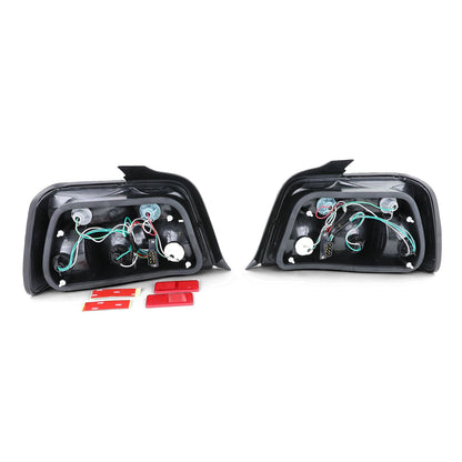 💫ART.4519 Fari Posteriori in Vetro Trasparente (Nero Fumé) per BMW E36 90-99💫