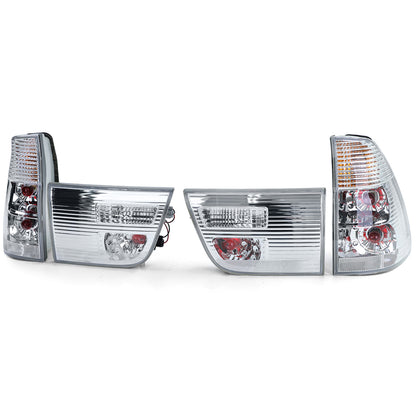 Fanali posteriori  argento cromato adatto per BMW X5 E53 99-03