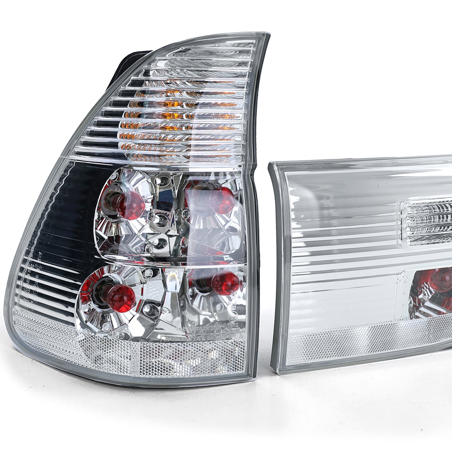 Fanali posteriori  argento cromato adatto per BMW X5 E53 99-03
