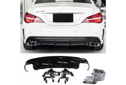 Diffusore terminali di scarico CROMATI CLA 45 AMG design adatto per Mercedes CLA