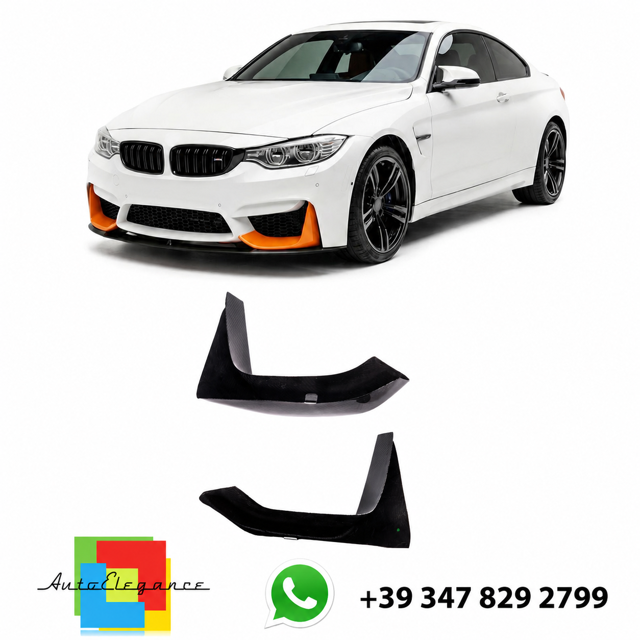 👉SPOILER ANTERIORE IN FIBRA DI CARBONIO per BMW M3 F80 M4 F82 F83  2013-2021👈