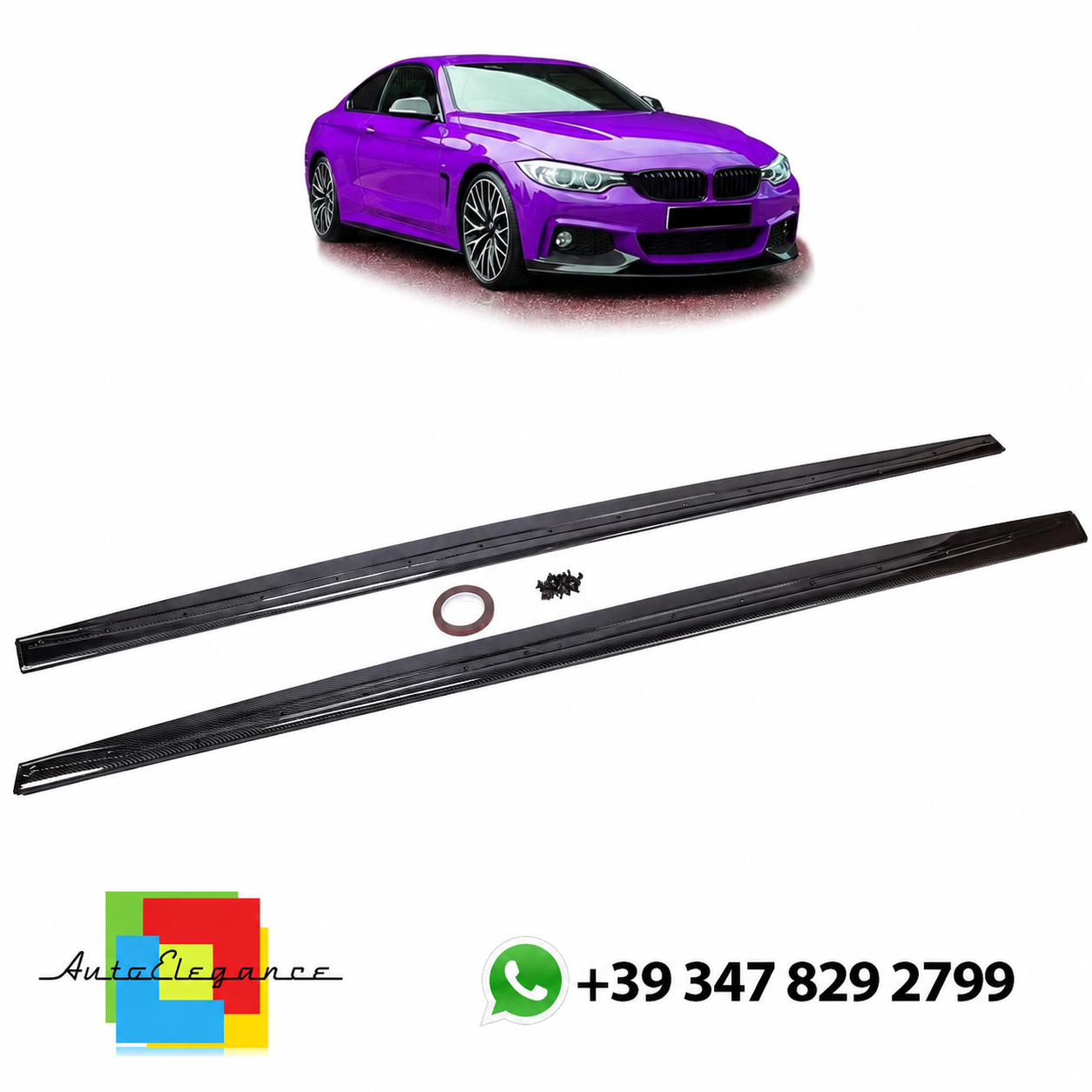 SPLITTER SUITABLE FOR VW GOLF 8 GTI GTD RLINE LOOK GLOSSY BLACK SPORTY DESIGN 