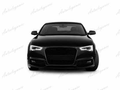 🔥ART.0613 GRIGLIA ADATTO PER AUDI A5 2012-2015 LOOK RS5 BORDO CROMATO🔥
