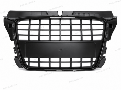 💫ART.10301 GRIGLIA SPORTIVA NERO LUCIDO PER AUDI A3 08-12💫
