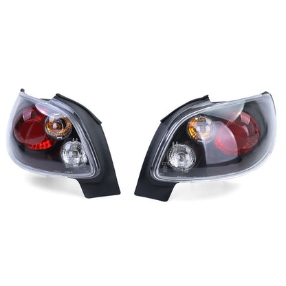 Coppia Fanali Posteriori Nero Cristallo per Peugeot 206 CC (2000–2008)