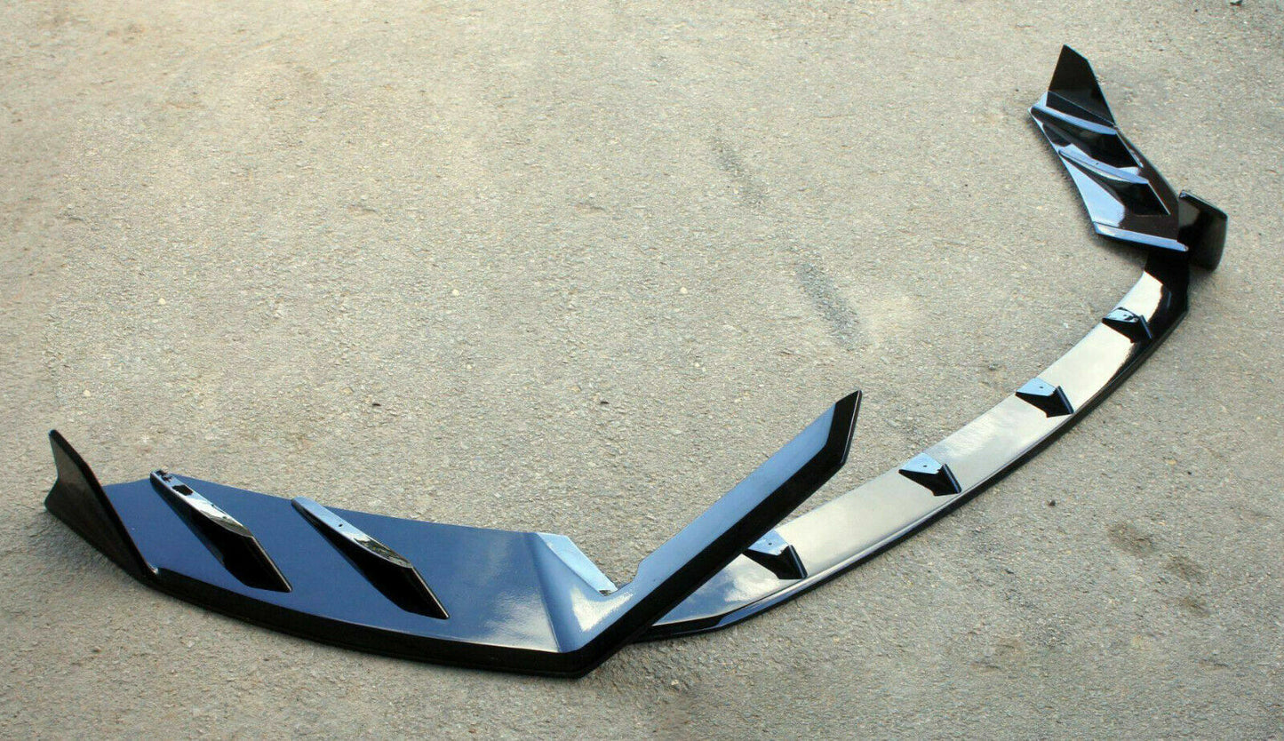 SPLITTER 3 PEZZI ADATTO PER SEAT IBIZA 5 6J FR 2017+ LOOK NERO LUCIDO