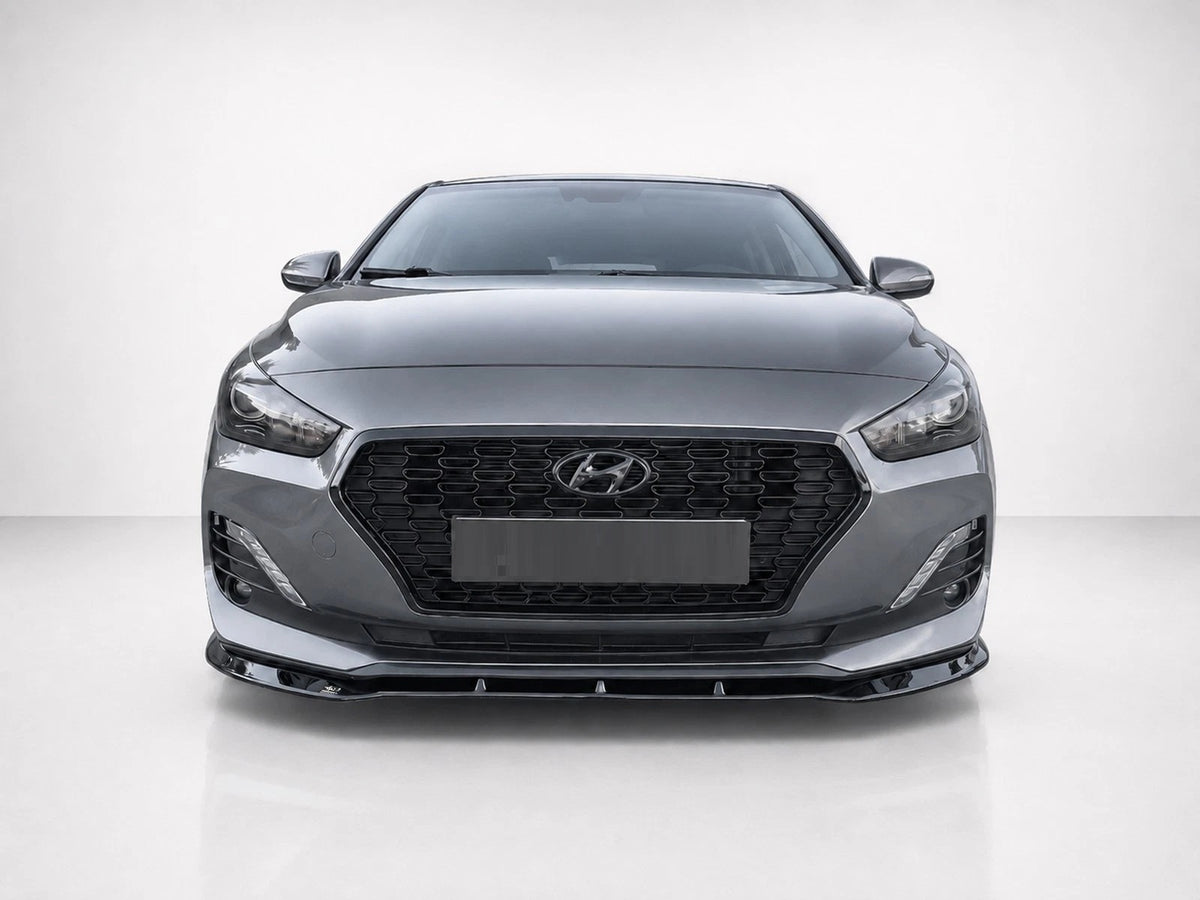 👉Splitter anteriore per Hyundai i30 MK3 Fastback 2016-2020 in ABS nero lucido👈