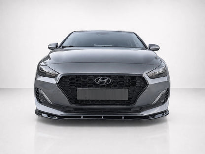 👉Splitter anteriore per Hyundai i30 MK3 Fastback 2016-2020 in ABS nero lucido👈