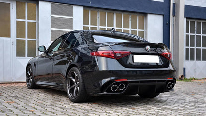 ART. 0345 DIFFUSORE GIULIA 2016-2021 STANDARD LOOK QUADRIFOGLIO NERO LUCIDO