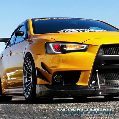 Fari per proiettori Demon Eye per Mitsubishi Lancer EVO X 2008-2018 (proiettore a doppio raggio. Versioni LHD e RHD)