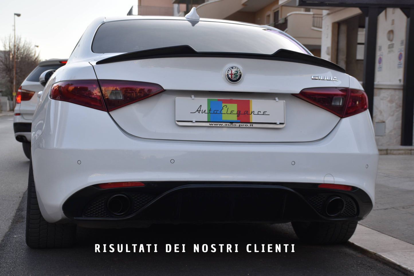 💎DIFFUSORE ADATTO PER GIULIA LOOK VELOCE NERO LUCIDO + TERMINALI NERI💎