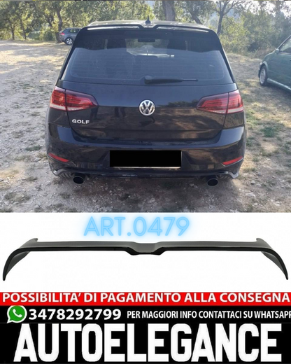 SPOILER TETTO ADATTO PER VW GOLF 7 GOLF 7.5 2012-2020 LOOK NERO LUCIDO