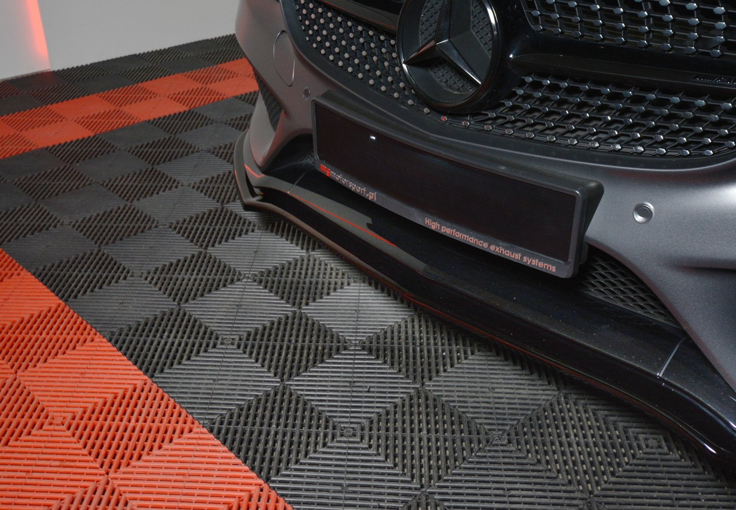 FRONT SPLITTER SUITABLE FOR MERCEDES C W205 S205 AMG ABS SPLITTER BLACK LOOK 