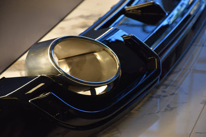 DIFFUSER SUITABLE FOR AUDI A3 8V 2017-2020 STANDARD RS3 LOOK GLOSSY BLACK 