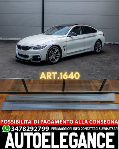 SIDE SKIRTS SUITABLE FOR BMW 4 SERIES F36 2013-2019 M4 LOOK SPORTY DESIGN 