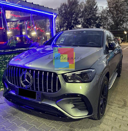 GRIGLIA ADATTA PER MERCEDES GLE W167 2019+ LOOK AMG PROFILI CROMATI GT