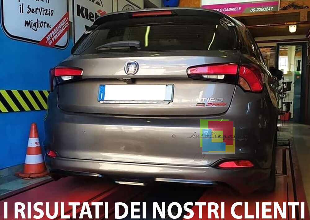 DIFFUSORE POSTERIORE ADATTO PER FIAT TIPO SPORTBACK HB LOOK SPORT GREZZO