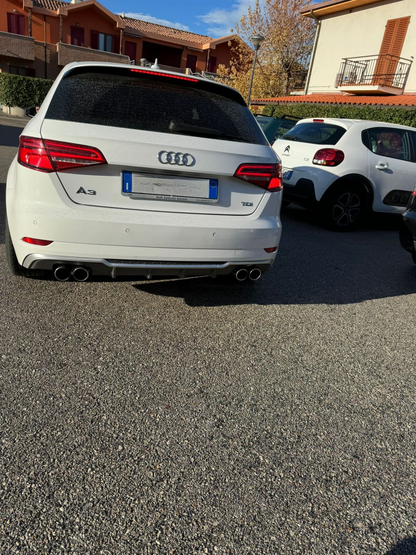 DIFFUSER SUITABLE FOR AUDI A3 8V 2017-2020 SPORTBACK STANDARD BUMPER S3 LOOK